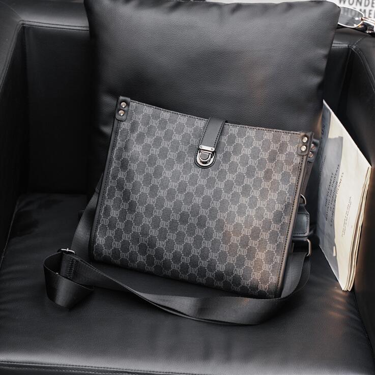 

Factory wholesale men bag retro crazy horse leather leisure briefcase black Joker leathers handbag personalized trend printing business shoulder bags, Black2(boutique box)