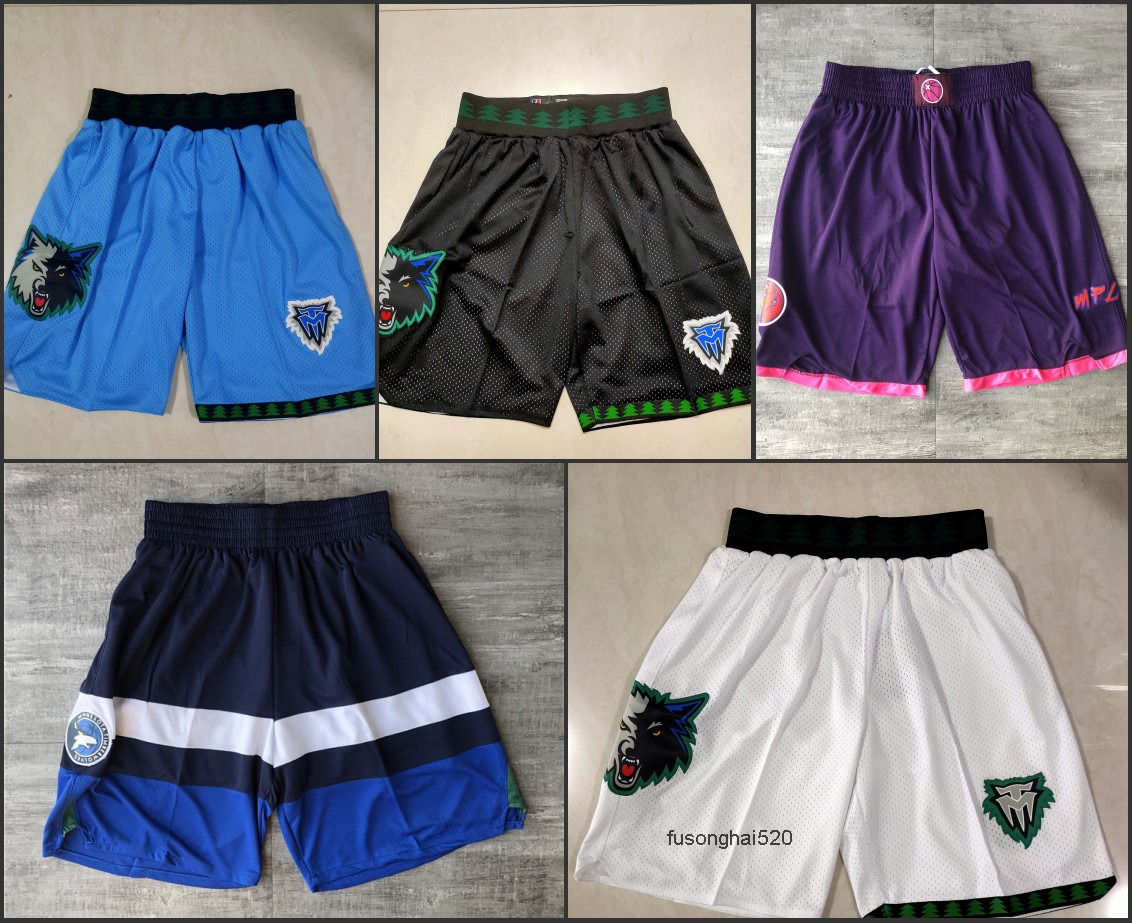 

Men Minnesota Timberwolves''City''Edition Black Swingman Shorts