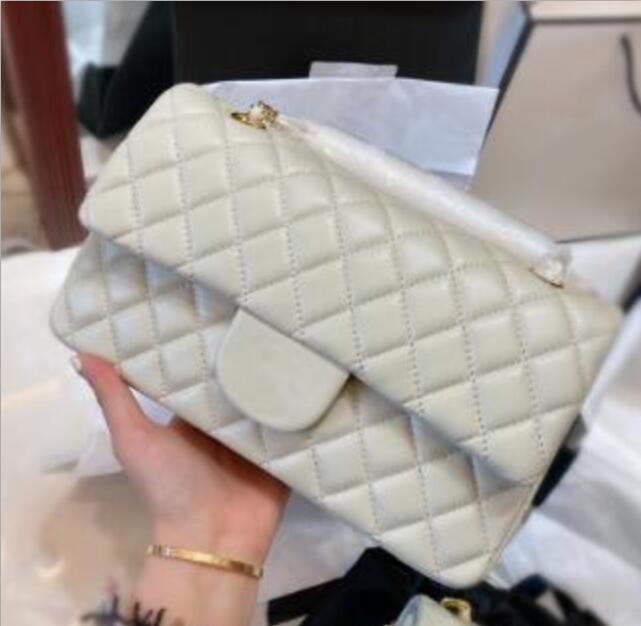 

2021Classic fashion lamb skin hand bags top quality wallet famous designer luxury women purse gold and silver chain female package wholesale