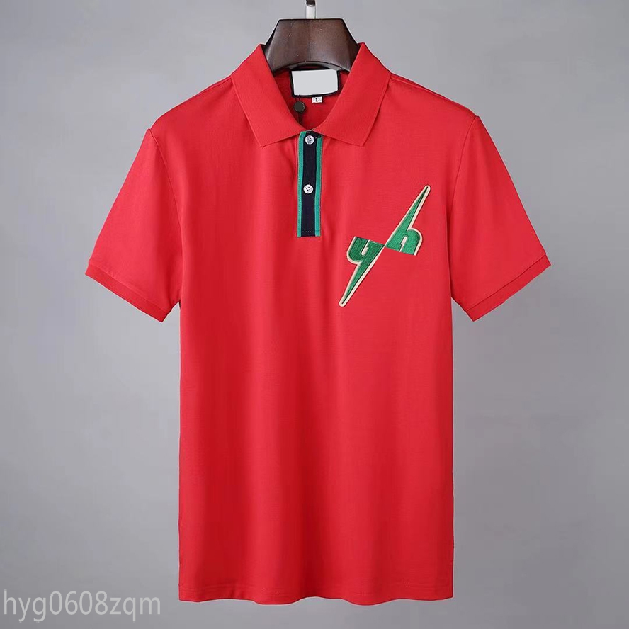 

2021 Designer Polo Shirts Men Luxury Polos Casual Mens T Shirt Snake Bee Letter Print Embroidery Fashion High Street Man Tee ff, White;black