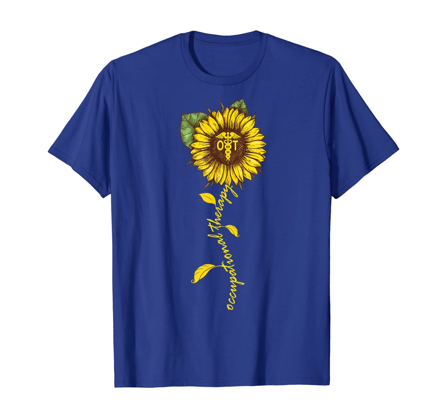 

Sunflower Occupational Therapy Shirt OT Therapist Gifts, White;black