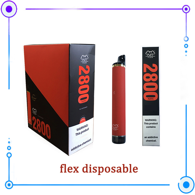 

szsmokstore Puff Flex Disposable Pod E-cigarette Device 2800 Puffs 1500mAh Battery 10ml Prefilled Cartridge Vape Pen VS Bar Plus Bang XXL wholesale