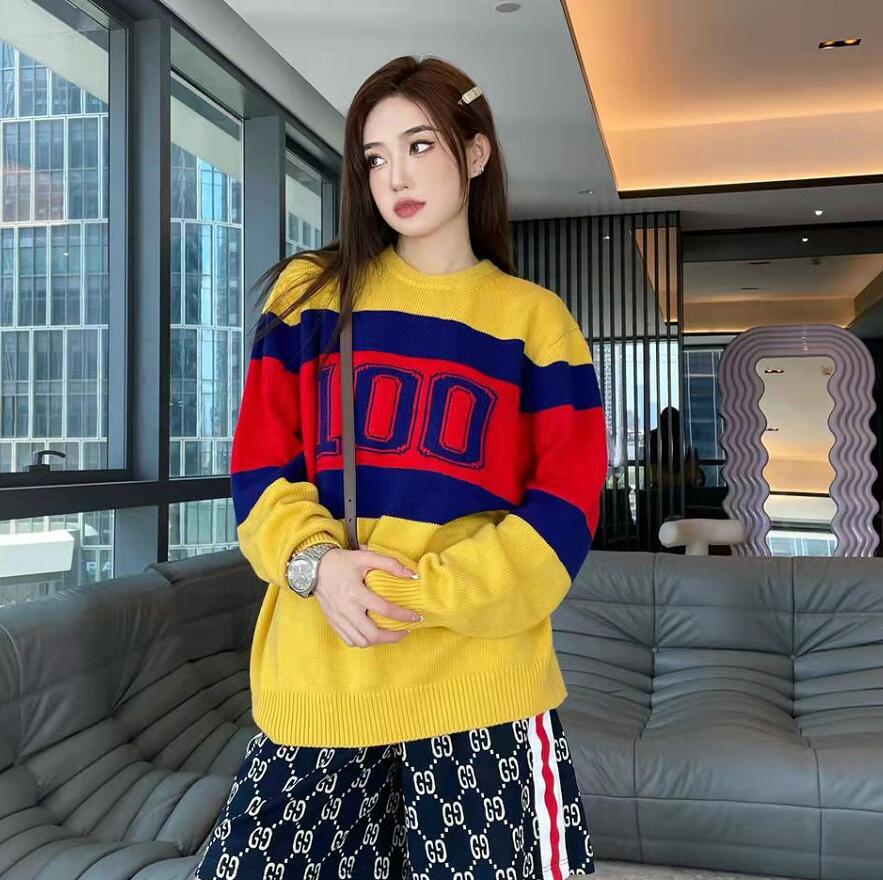 

Top designer 2022 women's sweater autumn and winter new letter printing fashion slim high quality clothing, 01
