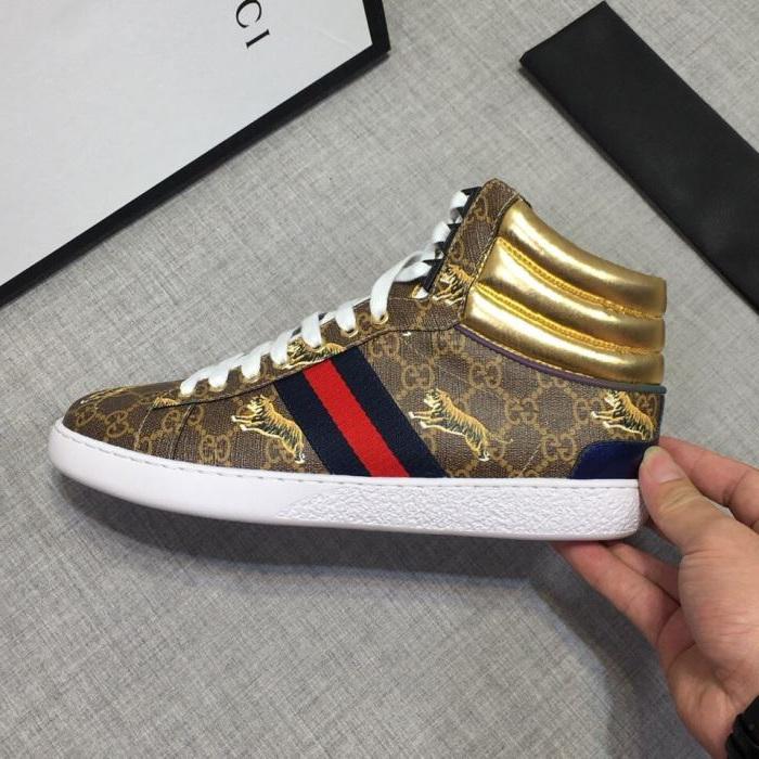 

top quality fashion mens designer shoes off Ace white sneaker with bee casual sneakers for man, Black