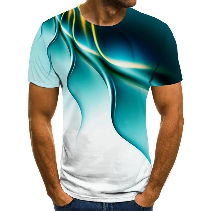 

Men's T-Shirts Summer Men 3d Printed Round Neck T-shirt Fashion Casual Short-sleeved Sports And Leisure Tops, Tml00376gc
