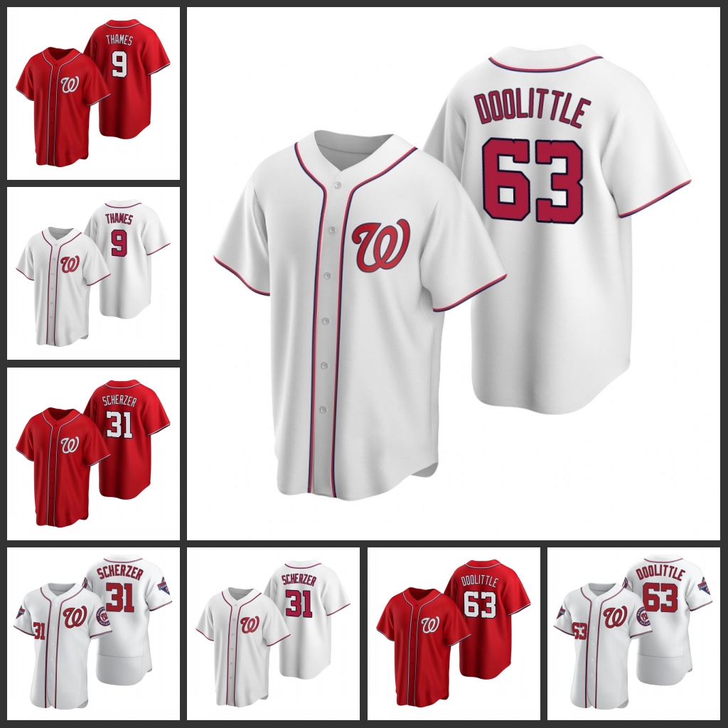 

WashingtonNationalsMen Eric Thames Max Scherzer Sean Doolittle Jersey, 11