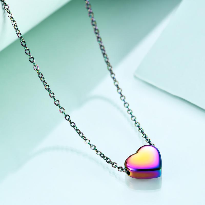 

Pendant Necklaces 304 Stainless Steel Alphabet Necklace Multicolor Heart Message " A -" Z Pendants Jewelry On The Neck Gifts