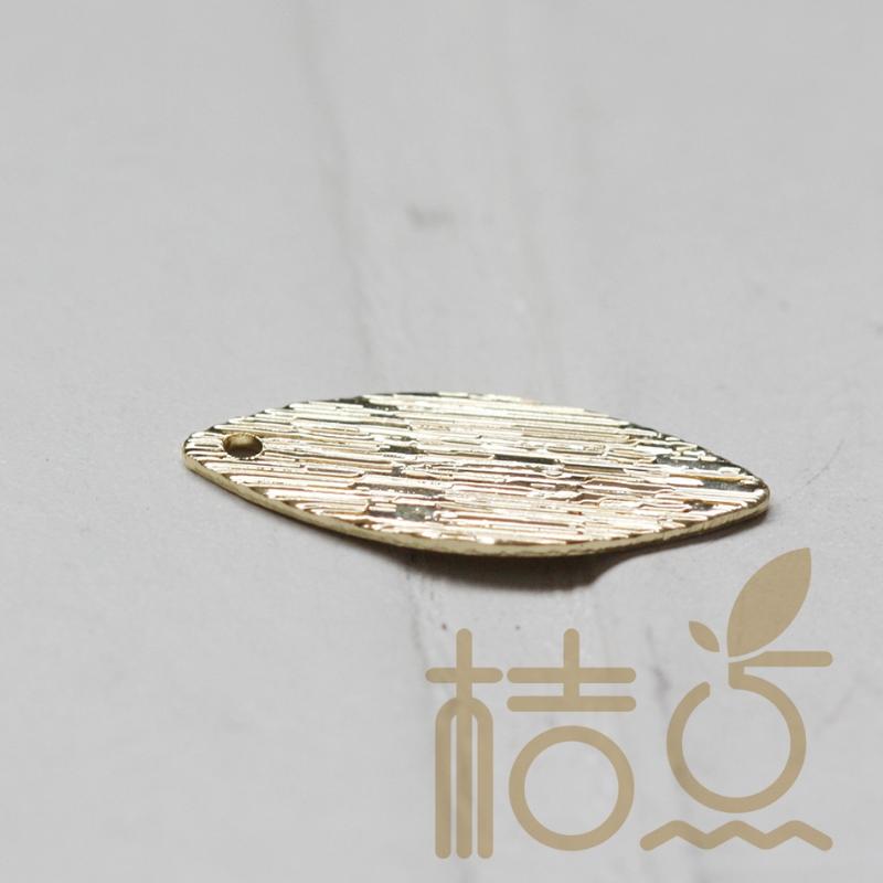

Charms Solid Brass Brushed Oval Charm - 18x7.4mm (3837C), Bronze;silver