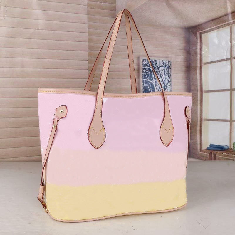 

2022 GGLVLouisVittonYSLVUTTON Tote ONTHEGO Handbag Women Genuine Leather Shoulder Bags Designer Handbags Big B