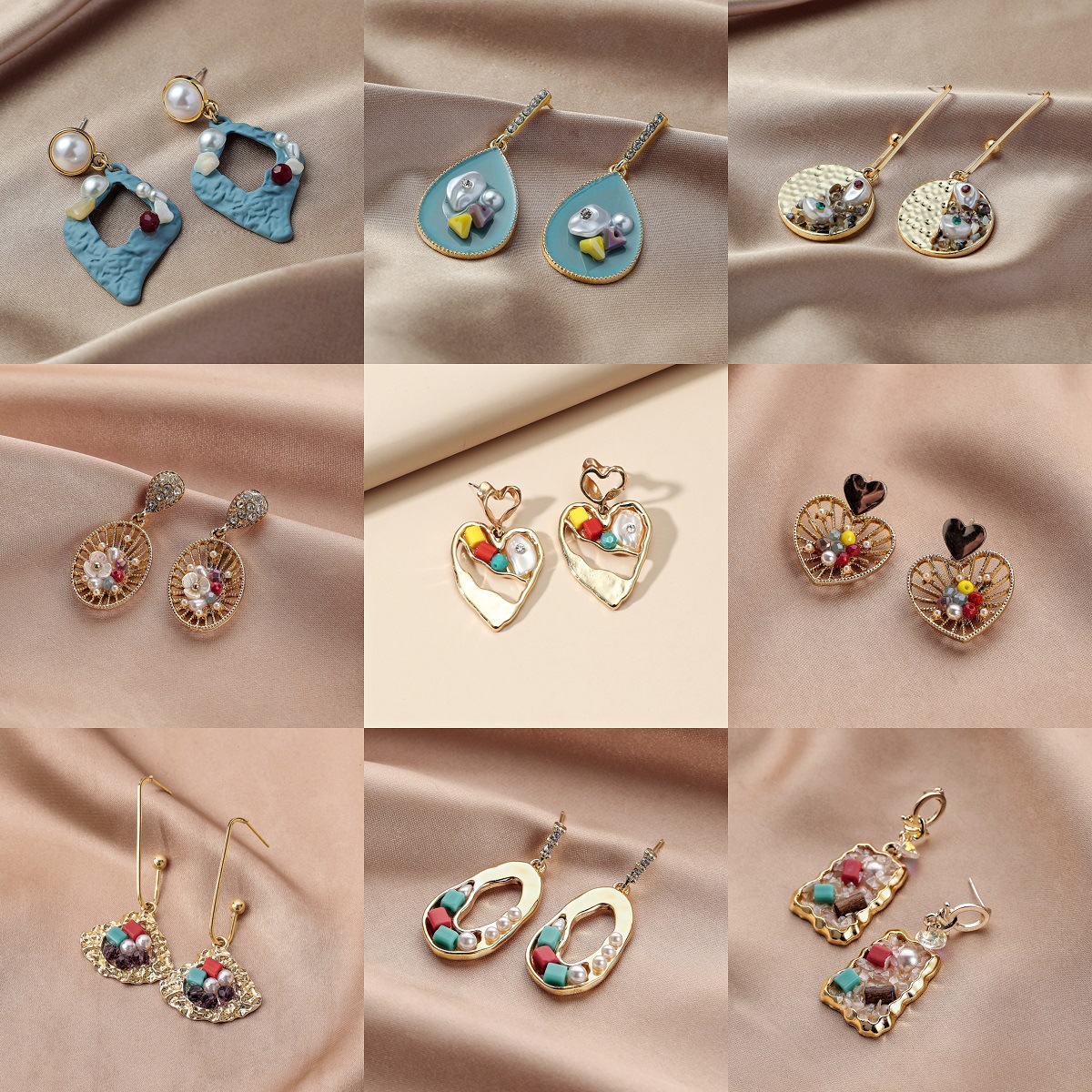 

Hollow Metal Earrings For Women Big Geometric Statement Gold Metal Stud Earrings Trendy Jewelry Accessories