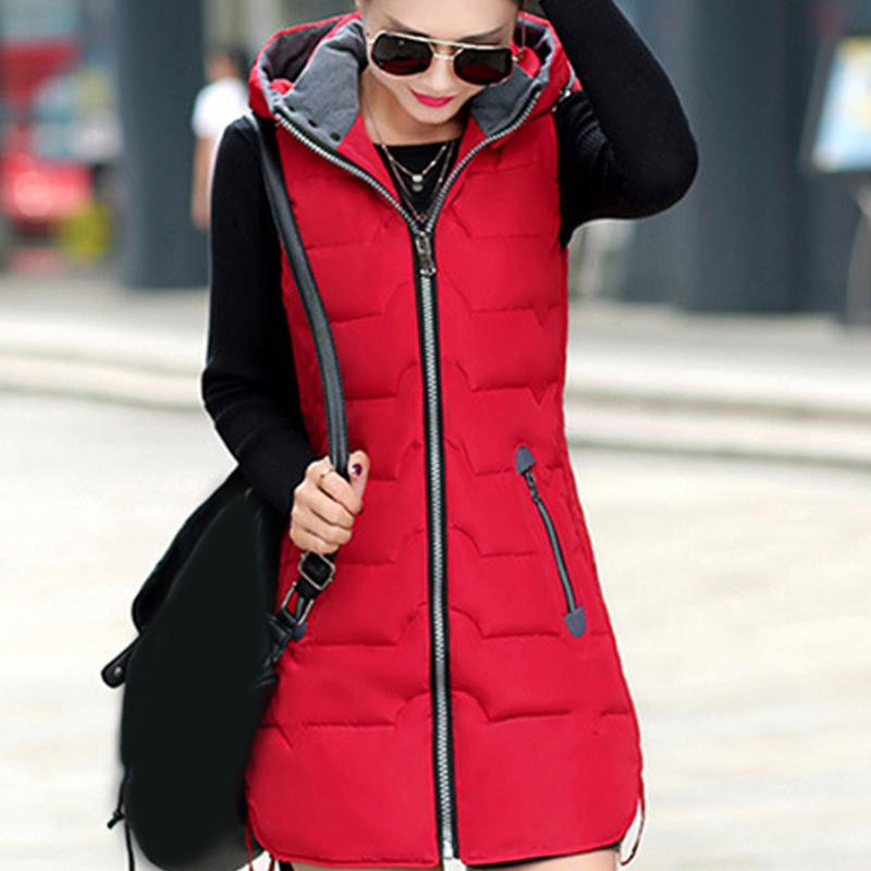 

Women's Vests Autumn Winter Cotton Vest Women Ladies Casual Korean Waistcoat Female Sleeveless Long Jackets Slim Fit Warm Puffer Coat Z31, Black;white