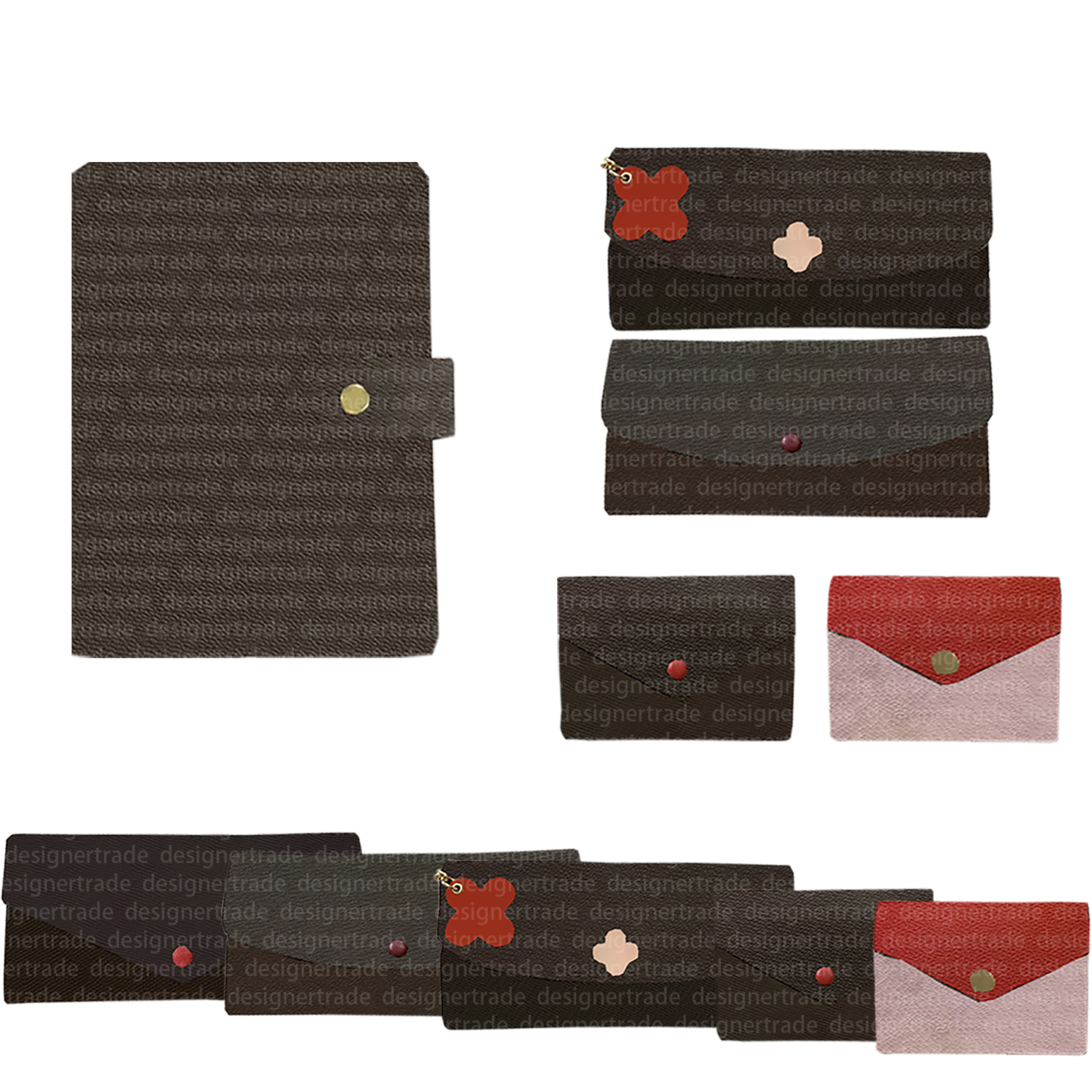 

Designer Wallets Womens Card Holders Pochette Accessories Short Women Coin Purses Long Key Zippy Wallet Crossbody Credit Holder Designertrade, Leave message for what you want