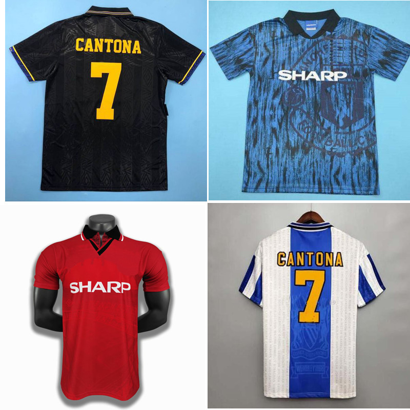 

1994 1996 MAN UT Retro Jerseys 92 93 94 96 Cantona Giggs Paul Scholes Roy Keane Beckham Soccer jersey 1992 1993 Giggs Football Shirt, Manchesterunited9294home