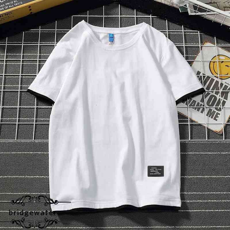 

men's hoodis & swatshirts bridgwatr camistas masculinas d vrÃ£o, japonsa algodÃ£o sÃ³lido com manga curta tamanho gran, confortÃ¡vl y69e, Black