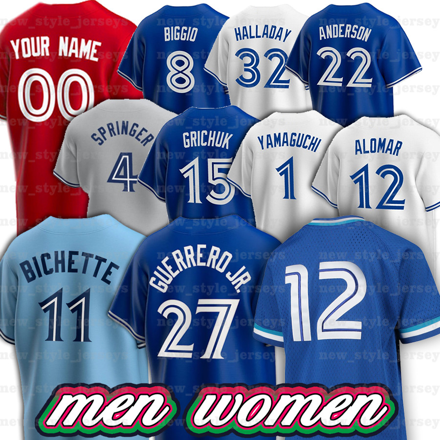 

Toronto 27 Vladimir Guerrero Jr. Baseball Jerseys 11 Kevin Pillar Blue Jose Bautista Jays Nate Pearson CAVAN BIGGIO 29 Joe Carter Men Roberto Alomar Biggio Grichuk X3, Men(lan niao)