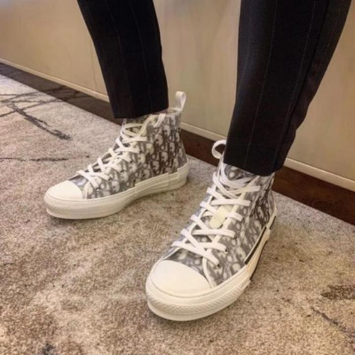 

Designer Sneakers Dìòr B23 Oblique High Low Top Sneaker Technical Canvas Leather Women Casual Shoes bee Good Quality Luxurys T WOL DI OR, Black