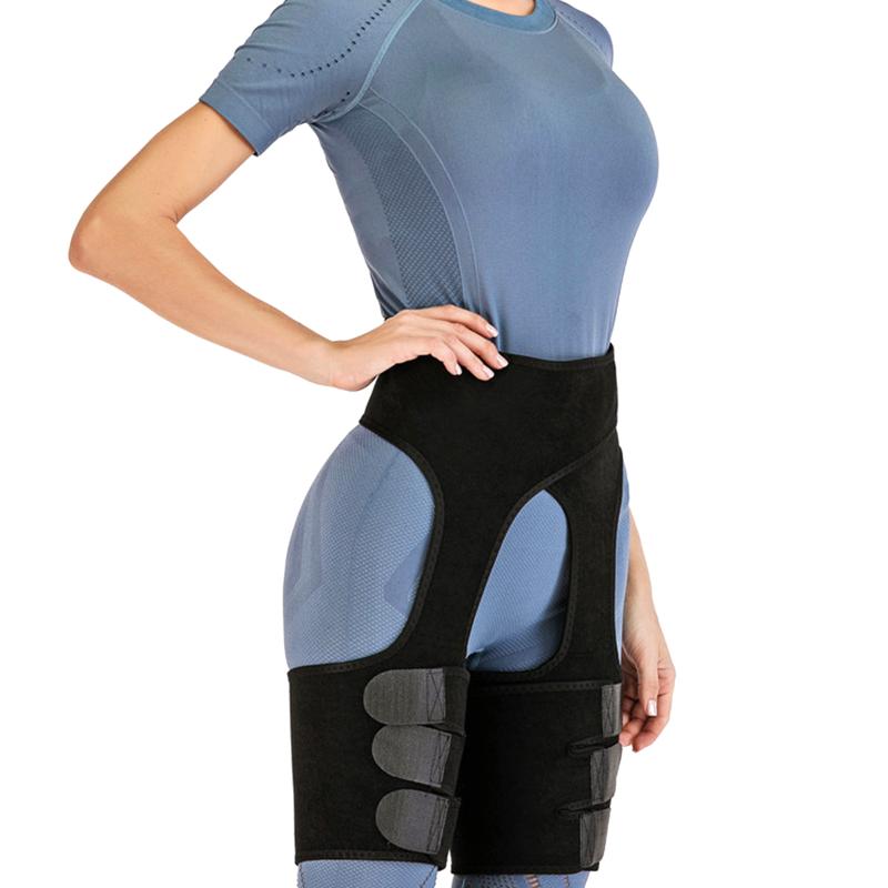 

Waist Support BuLifter Shaper Neoprene Adjustable Trainer Thigh Trimmer, Black;gray