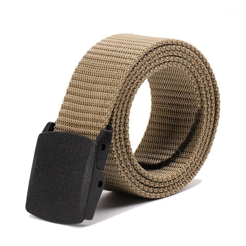 

Belts Men's Genuine Luxury Business Leather Belt Nylon Fabric Military Outdoor Tactical Army Style Male, Black;brown