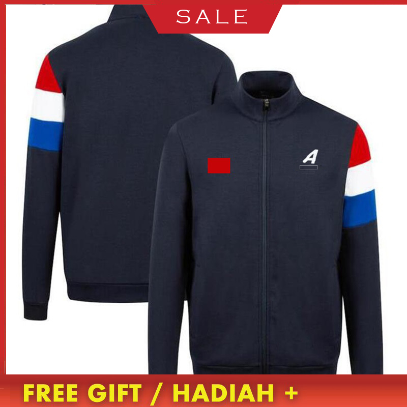 

Alpine Team Jacket Formula One Hoodie F1 Clothes Spring and Autumn Zipper Sweater, White;black