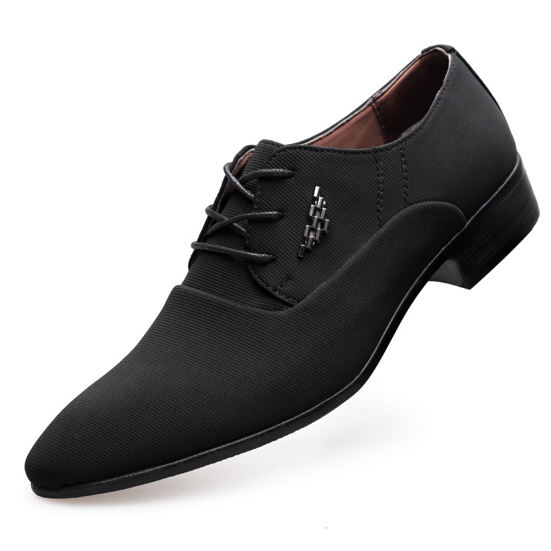 

dress shoes sapatos sociais masculinos de couro, calÃ§ados casuais lona para casamento, sapatos formais marca y4ux, Black
