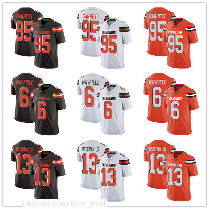 

Cleveland's Browns's MEN Woman YOUTH #6 Baker Mayfield #13 Odell Beckham Jr #95 Myles Garrett Vapor home Limited football Men's Nfl's Jersey, 11