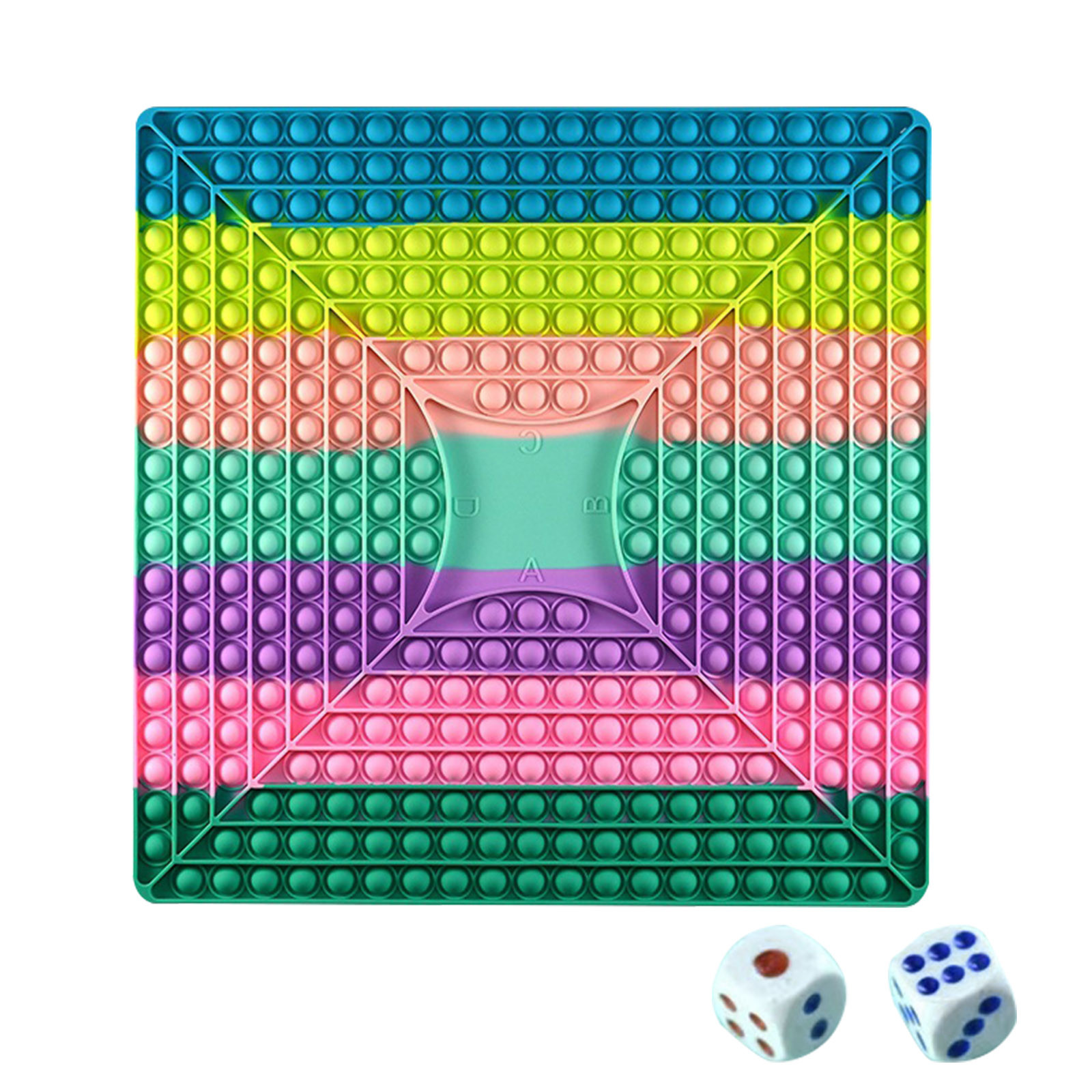 

Big Size Push it Fidget Toy Giant Toy Large Rainbow Chess Board Game Stress Relieving Sensory Toy Gifts for Kids DHL Shipping
