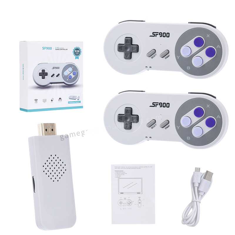 

2.4G wireless controller 4K HD video suitable for PS1/FC/GBA retro Dandy game console 926 classic game SF900