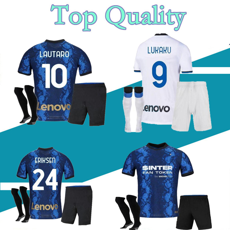 

21 22 INTER soccer jersey LUKAKU MILAN BARELLA LAUTARO VIDAL ERIKSEN football shirt 2021 2022 uniforms KOLAROV D'AMBROSIO SKRINIAR BROZOVIC Adult + kids kit sets, Away kits