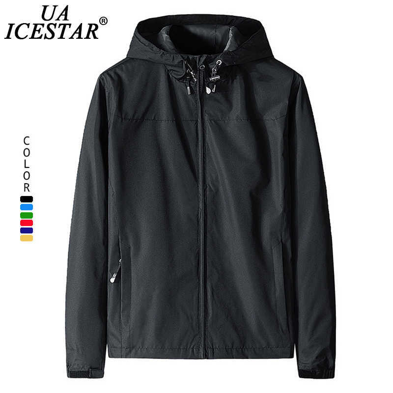 

UAICESTAR Brand Outdoor Jacket Men Autumn Windproof Waterproof Coat Man Fashion Casual Breathable Hooded Spring Men' Jackets X0621, Red