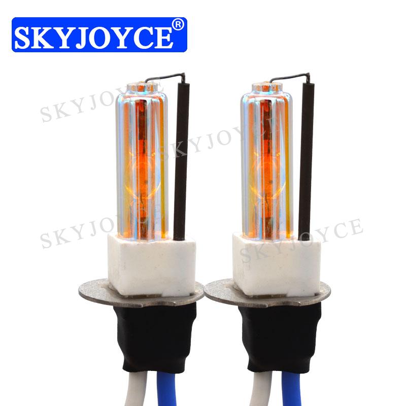 

Car Headlights SKYJOYCE 1 Pair 12V 35W 55W H3C Ceramics HID Bulb 3000K Yellow 4300K 6000K Metal Holder Base Headlight