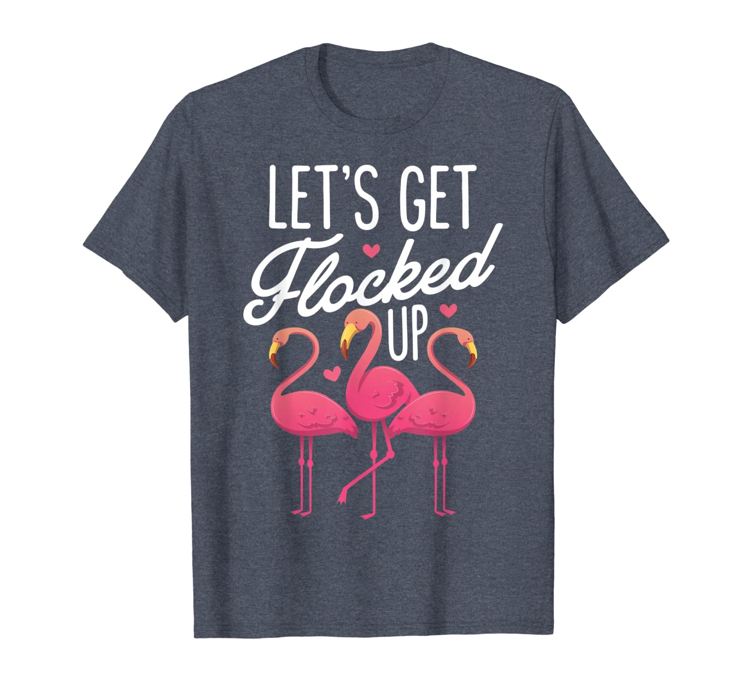 

let's get flocked t shirt pink flamingo bird lovers gifts, White;black