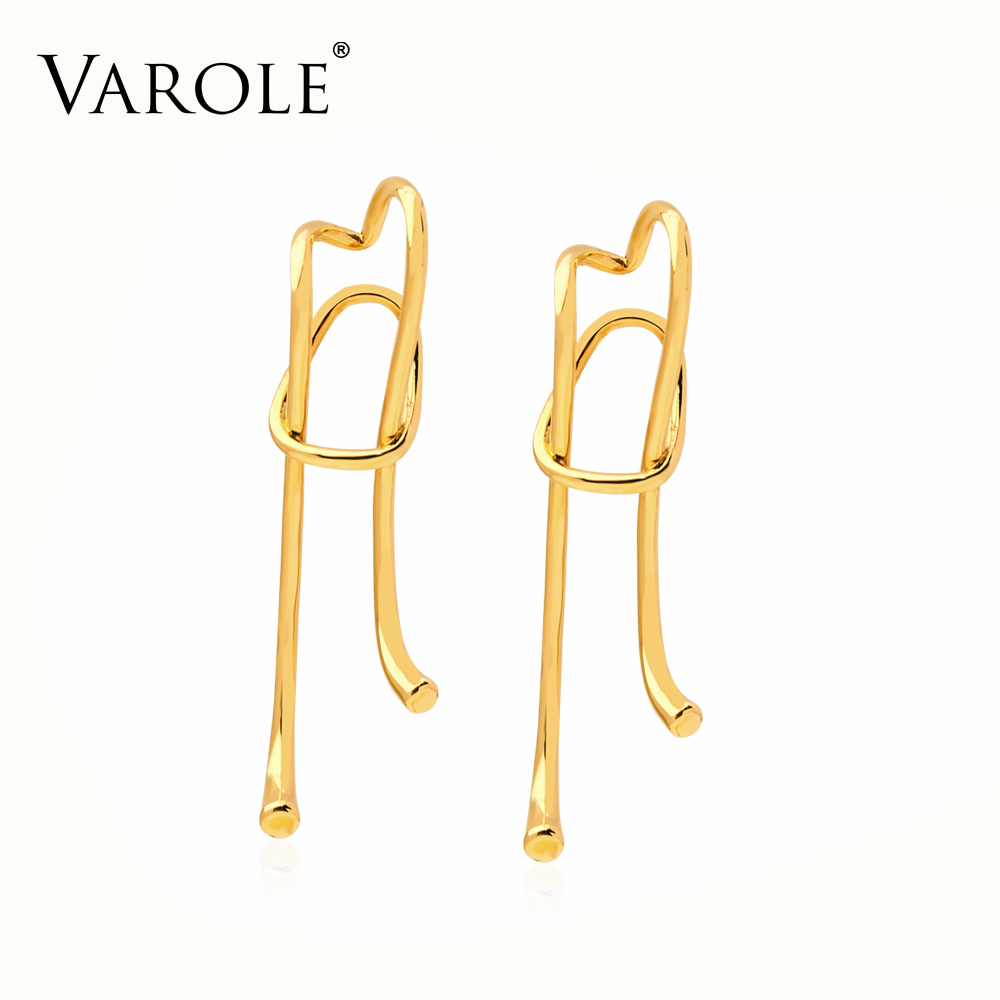 

VAROLE Ear Cuff Clip On Earrings For Women Gold Color Minimalist Earcuff Earings Without Piercing Fashion Jewelry