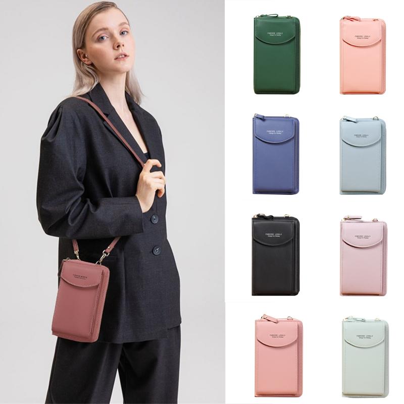 

Storage Bags Women Wallet Pu Leather Handbags Mobile Phone Cosmetic Clutch Bag Passport Card Purse Holders Travel Organizer Wallets