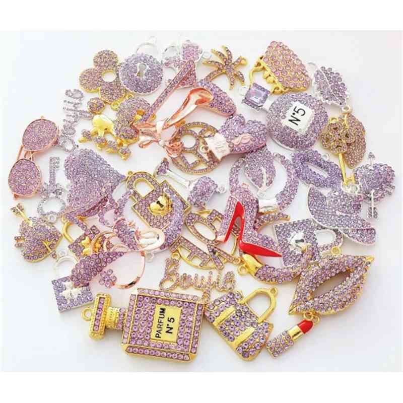 

35pcs Mixed Fashion Charms Picked at Random Fit for Women's DIY Jewelry Accessories T006