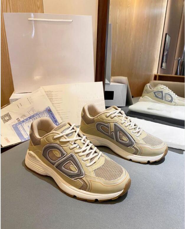 

B30 Sneakers Designer luxury Men Women Casual Shoes Calfskin Vintage Chunky Mesh Grey Technical Oblique Runner Trainers Outdoor 01, #3
