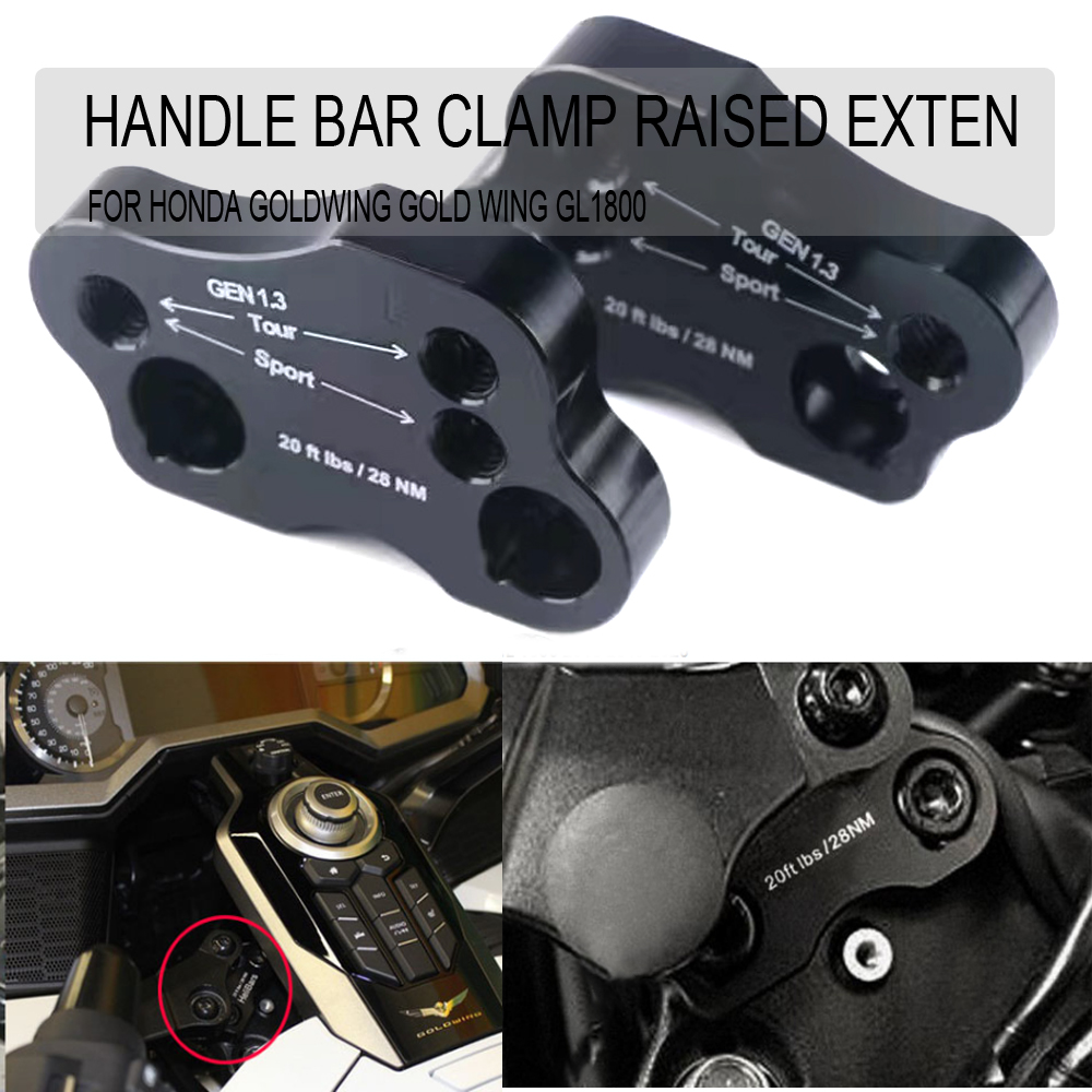 

For HONDA Goldwing Gold Wing GL1800 GL 1800 Motorcycle Handle Bar Clamp Raised Extend Handlebar Mount Riser Parts