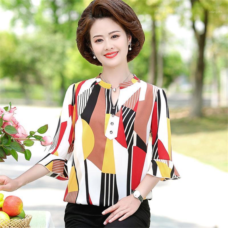 

Women's Tracksuits Middle-aged Clothing Summer 2 Piece Set Womens 2021 Short Sleeve T-shirt+pant Suit Large Size Loose Sporting, As picture
