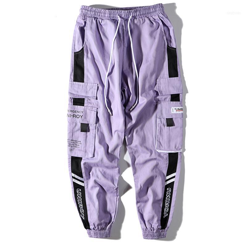 

Men's Pants Harem Joggers Color Patchwork Men Sweatpants Cotton Track Streetwear Hip Hop Side Splice Spring Unisex Harajuku Streetwear1, Black