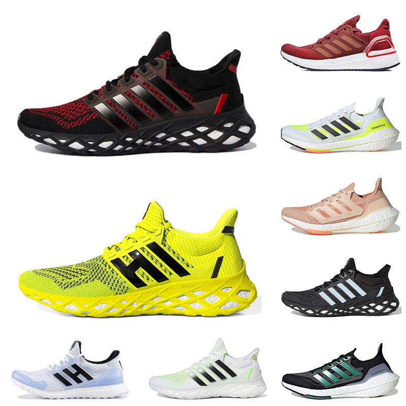 

DNA Web 22 Ultra 20 21 Ultraboost Running Shoes For Mens Womens UB 3.0 4.0 Black White Carbon Scarlet Bred Green Solar Yellow Designer Sports Sneakers Trainers Size 45, A15 36-45
