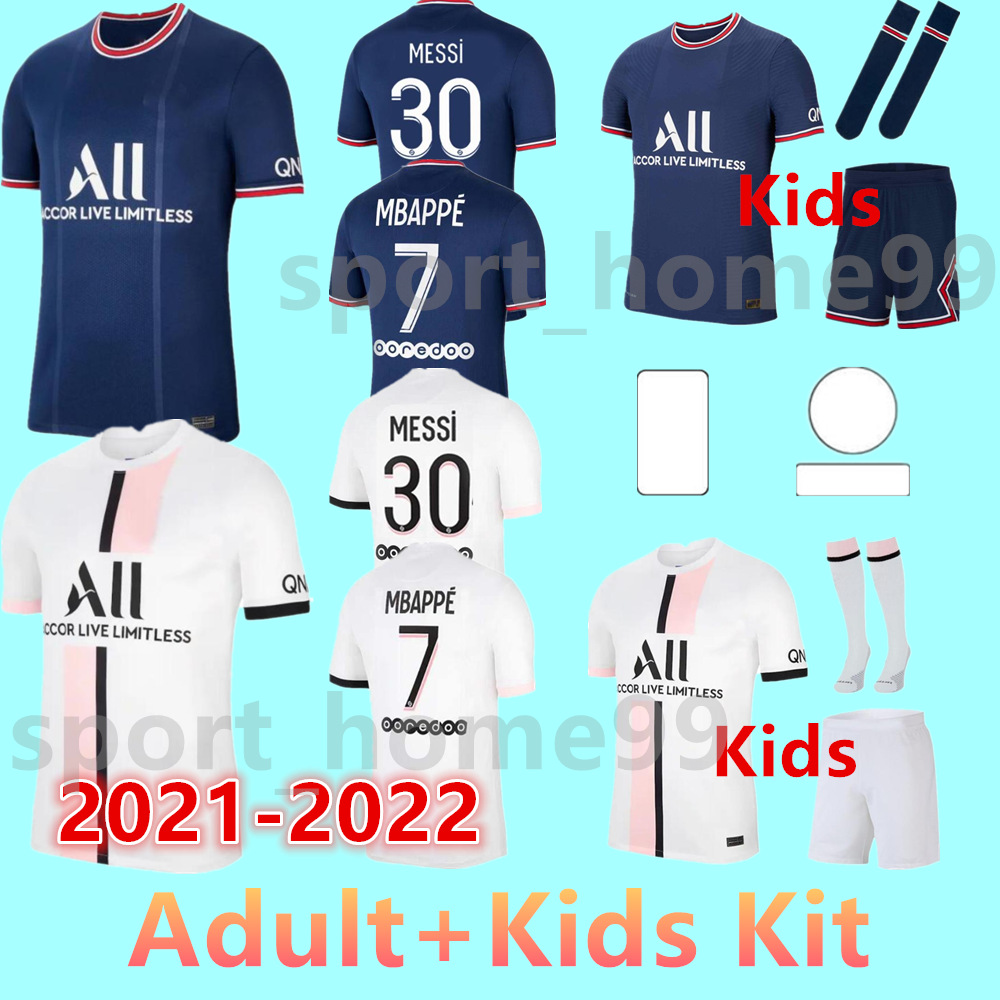 

2021 2022 MESSI MBAPPE soccer Jersey HAKIMI SERGIO RAMOS 21 22 Maillots de football shirt VERRATTI Jerseys men kids kit uniforms enfants maillot foot, Colour 11