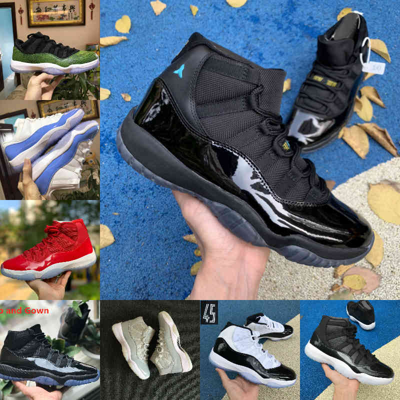 

2021 New Jubilee Pantone Bred 11 11s Basketball Shoes 25th Anniversary Space Jam Gamma Blue Easter Concord 45 Win Like Low Columbia White Red Sneakers S., M3030