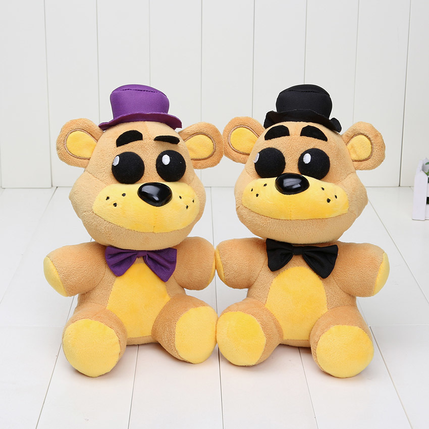 

In stock 25cm FNAF plush toys Nightmare Fredbear Golden Freddy Fazbear stuffed toys doll 210426