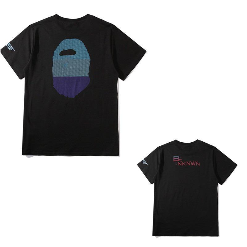 

Fashion Mens T Shirt Summer High Quality Men Stylist tShirt Hip Hop Women Black Short Sleeve Tees with box, White;black