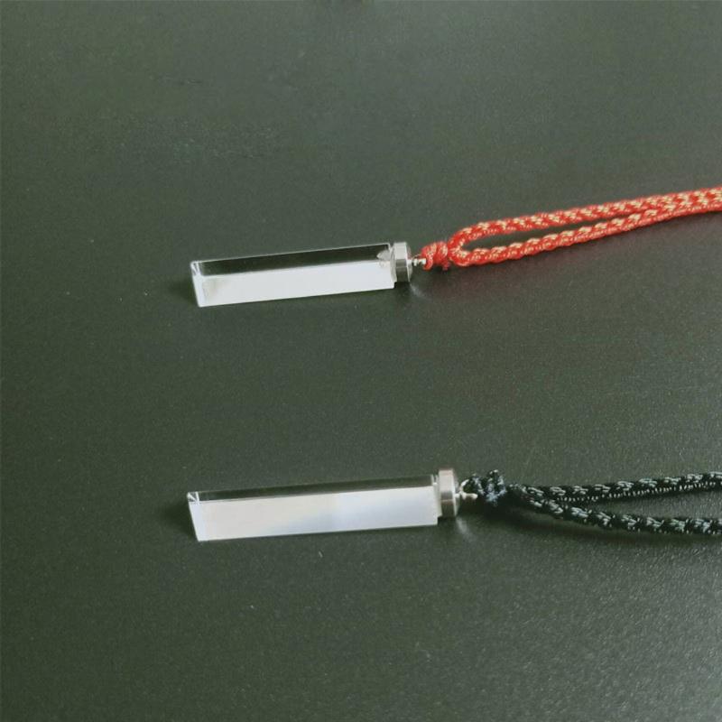 

Pendant Necklaces Triangular Prism Crystal Suncatcher Clear Optical Glass Rainbow Maker Necklace Jewelry