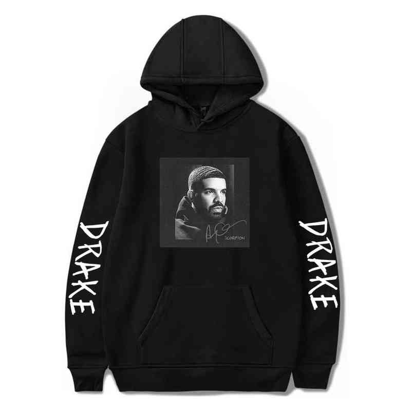 

New Drizzy Drake Hoodies Men Ovo Women Hip Pop Shirts Autumn Shirt Kanya Sudadera Casual Sweatshirt, Black