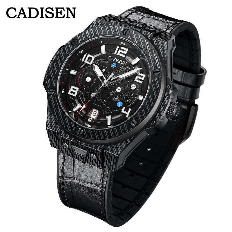 

Wristwatches CADISEN Automatic Watch 2021 Men Mechanical Sapphire 100m Waterproof Japan NH35 Movement Sports C8186