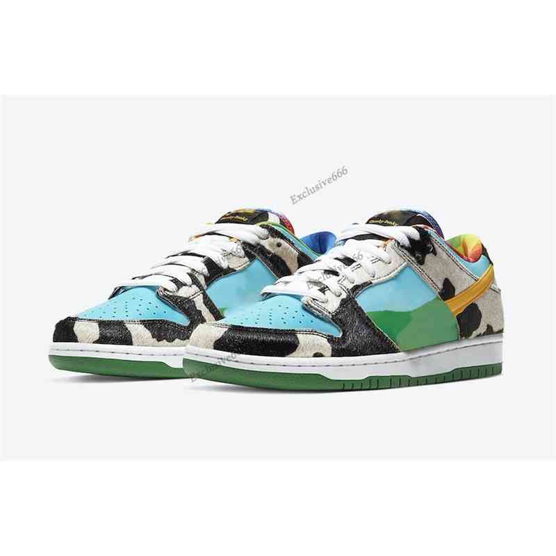 

Originals Ben Shoes Jerrys SB Low Chunky White/Lagoon Pulse-Black-University Gold Men Women Outdoor Sports Sneakers Skateboard{category}, As photos