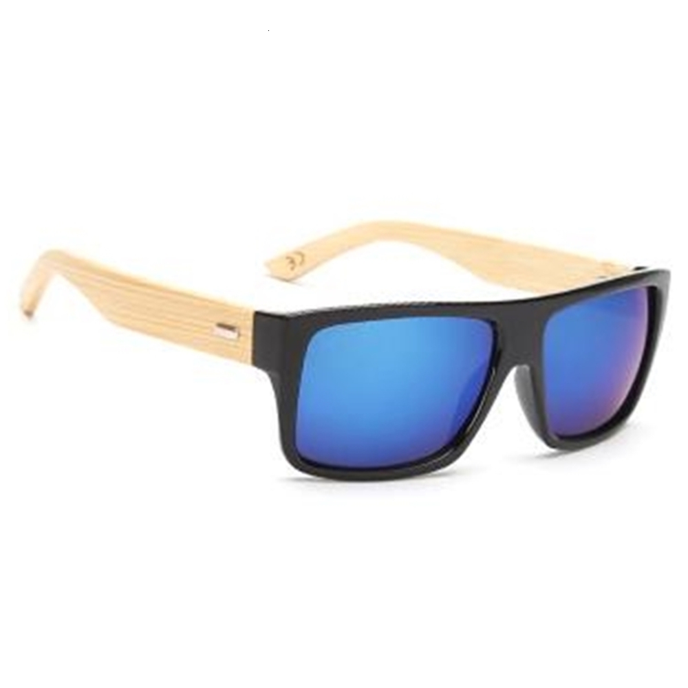 

sunglasses Sunglasses Buy 20ss Rectangle men women vintage sunglasses drive eyewear bamboo sun retro fashion wooden glasses online sale, Black