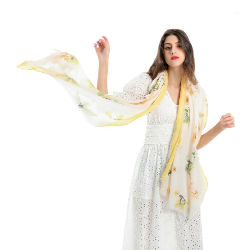 

Scarves 188*95cm Cotton Linen Voile Scarf Autumn Winter Men Foulard Square Hijab Ladies Shawl Wrap Muffler Pareo Female