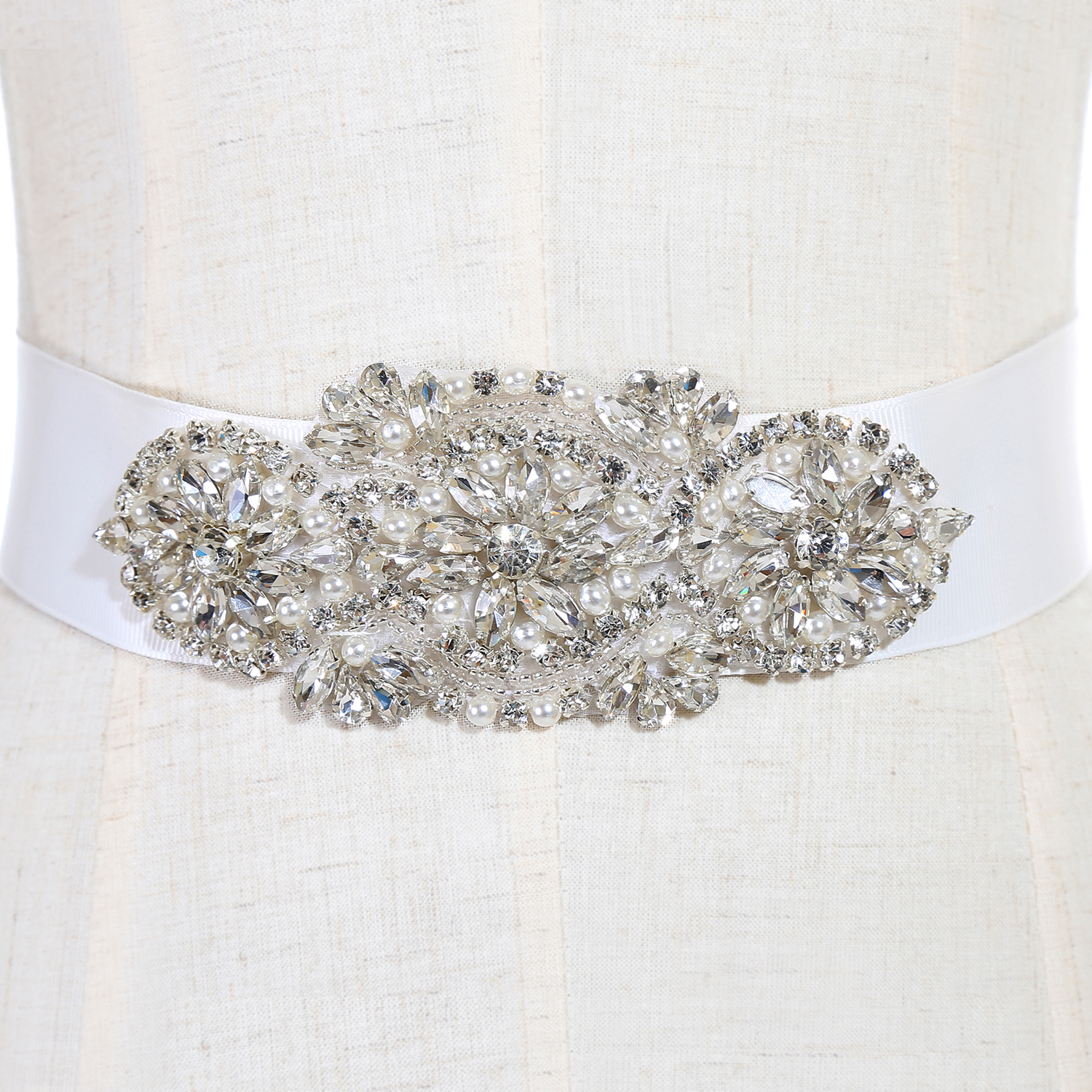 

Wedding Sashes Fashionable Bridal Sashes and Belts Dress Sash for Wedding Beaded Rhinestone Crystal Wedding Belt